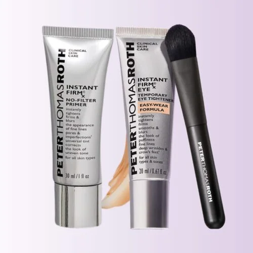 ערכת Instant FIRMx Eye Easy-Wear ו-Instant FIRMx No-Filter Primer עם מברשת של פיטר תומס רות