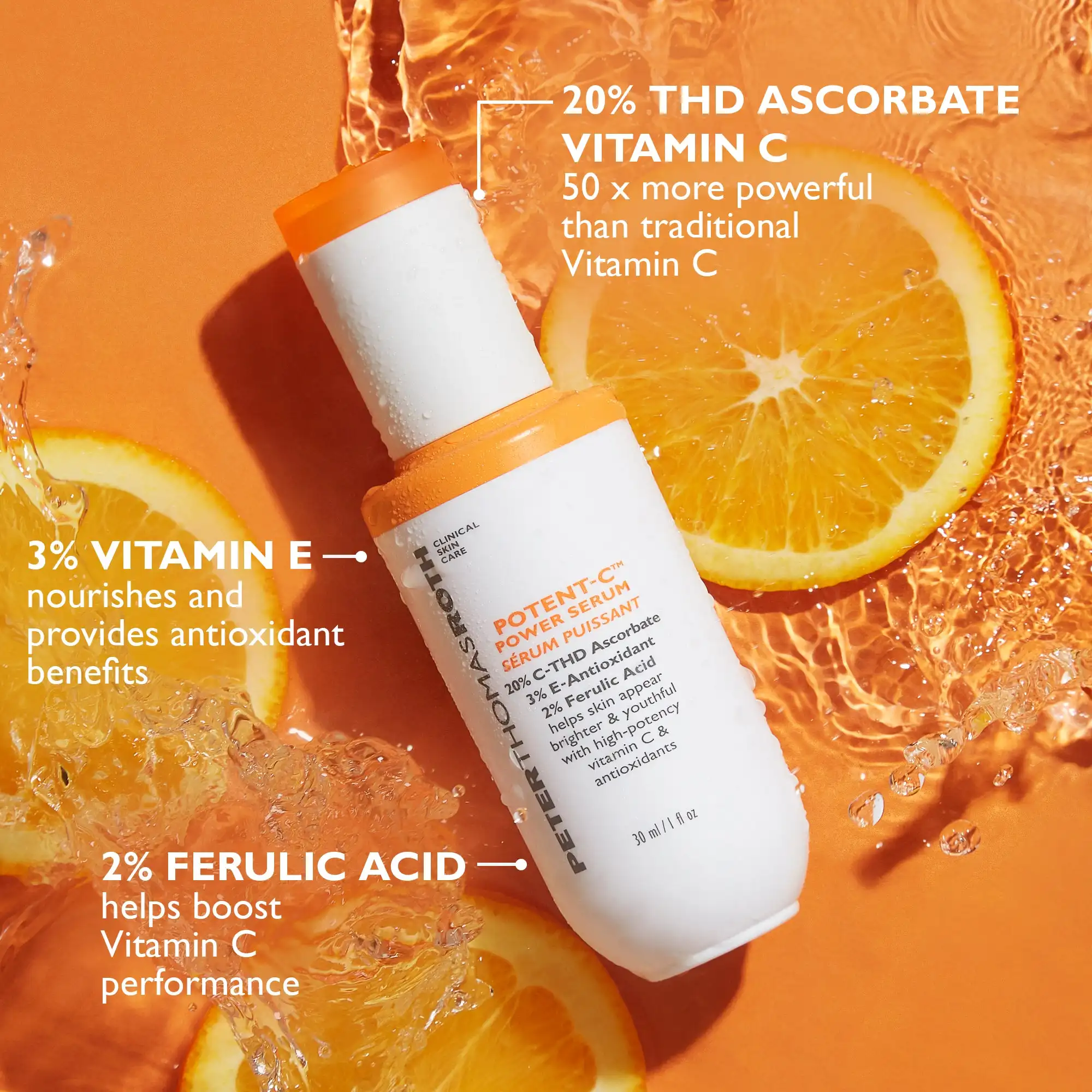 Potent-C Power Serum – סרום ויטמין C של פיטר תומס רות