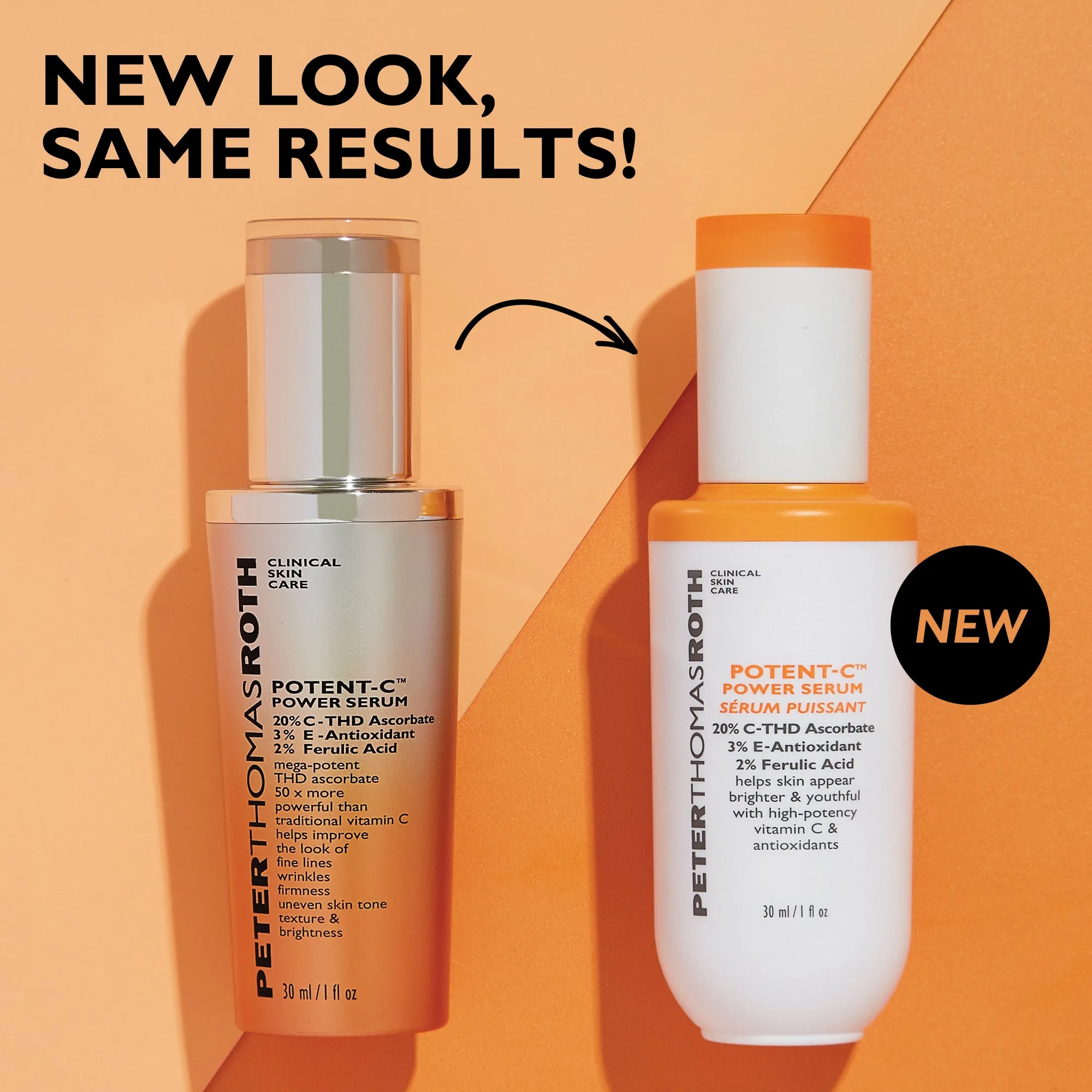 Potent-C Power Serum – אריזה ישנה מול אריזה חדשה